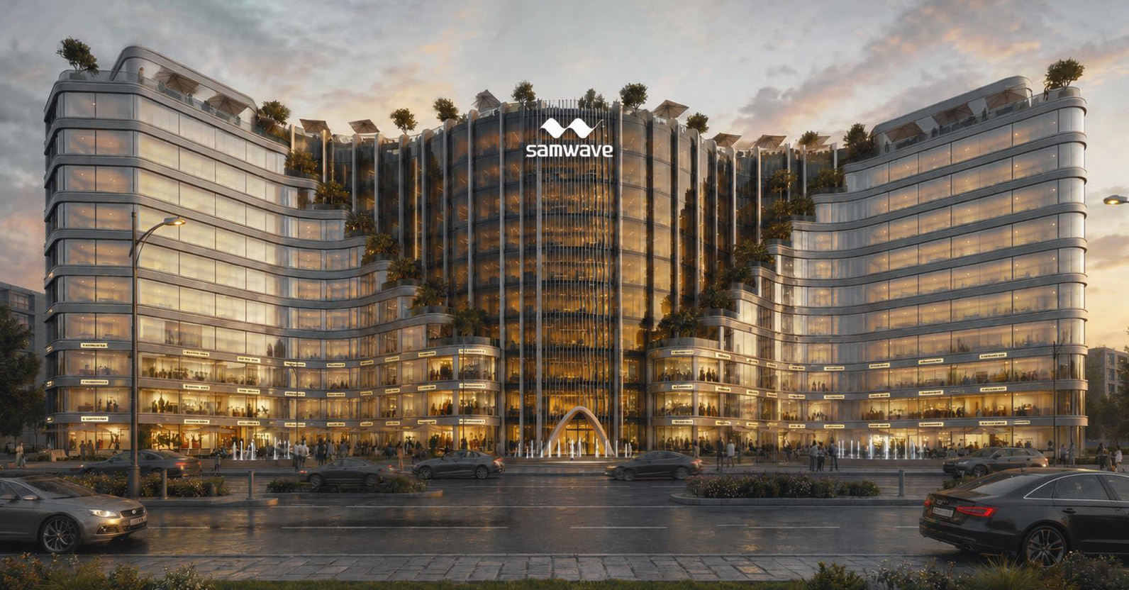 Official exterior render of SAM Wave